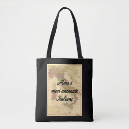 私は私のイタリアンな祖先|のカスタムなトートバックを愛します トートバッグ