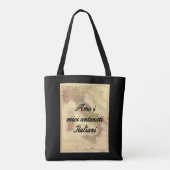 私は私のイタリアンな祖先|のカスタムなトートバックを愛します トートバッグ (裏面)