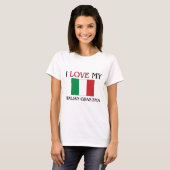 私は私のイタリアンな祖母を愛します Tシャツ (正面フル)