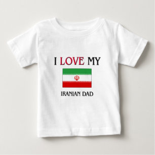私は私のイランのパパを愛します ベビーTシャツ