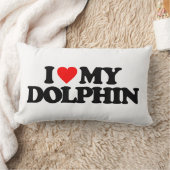 私は私のイルカを愛します ランバークッション (ブランケット)