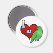 私は私のインディアンリンネックインレーケエヘン大好き マグネット (正面/裏面)