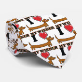 私は私のウィーナーが大好き – Dachshund ネクタイ (ロール)