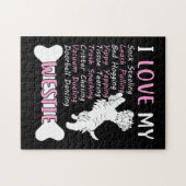 私は私のウェスティーが大好き ジグソーパズル (横)