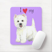 私は私のウェスティーが大好き マウスパッド (マウス)