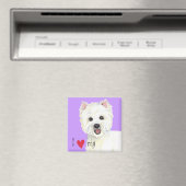 私は私のウェスティーが大好き マグネット (インサイチュ (食洗機))