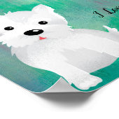 私は私のウェスティーを愛する ポスター (角)