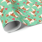 私は私のウェールズのスプリンガースパニエルを愛します ラッピングペーパー (ロールコーナー)