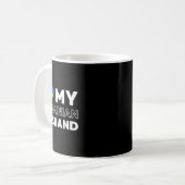 私は私のウクライナの夫を愛しています コーヒーマグカップ (正面左)