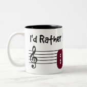 私は私のウド遊ーになりたい ツートーンマグカップ (左)