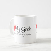 私は私のオタクを愛します コーヒーマグカップ (正面左)