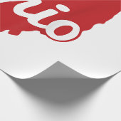 私は私のオハイオホームスクリプトオハイオを愛する ラッピングペーパー (角)