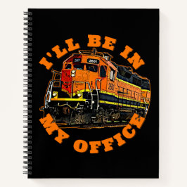 私は私のオフィスに来る – ディーゼル機関車の鉄道 ノートブック