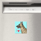 私は私のオランダ羊飼いを愛する マグネット (インサイチュ (食洗機))