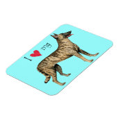 私は私のオランダ羊飼いを愛する マグネット (左側)