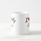 私は私のオリビアを愛します コーヒーマグカップ (中央)