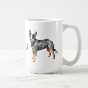 私は私のオーストラリアの牛犬を愛します コーヒーマグカップ