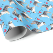 私は私のオーストラリアの羊飼いを愛します ラッピングペーパー (ロールコーナー)