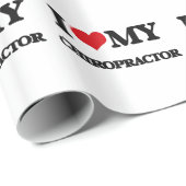 私は私のカイロプラクターを愛します ラッピングペーパー (ロールコーナー)