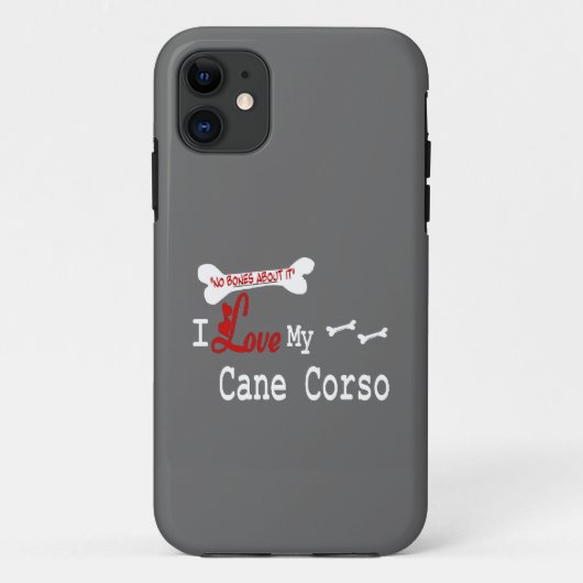 私は私のカネ・コルソが大好き Case-Mate iPhoneケース (裏面)