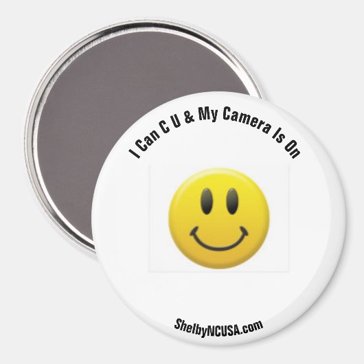 私は私のカメラは磁石に乗っている マグネット (正面/裏面)