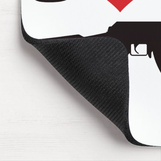 私は私のカラシニコフ自動小銃を愛します マウスパッド (コーナー)