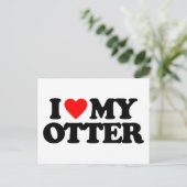 私は私のカワウソが大好き ポストカード (スタンド正面)