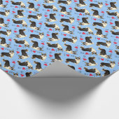 私は私のカーディガンウェルシュコーギー ラッピングペーパー (角)