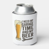 私は私のガレージの時間と私のビールの修理工がおもしろい必要 缶クーラー (缶正面)