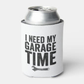 私は私のガレージ時間の車のおもしろい熱狂的なギフトが必要 缶クーラー (缶正面)