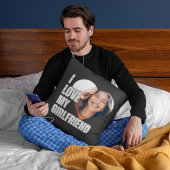 私は私のガールフレンドが大好きハート写真ボーイフレンドのギフト クッション