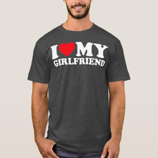 私は私のガールフレンドが大好き私のハート私のガールフレンドGF 1 Tシャツ