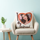 私は私のガールフレンドが大好カスタムき_J- クッション (椅子)