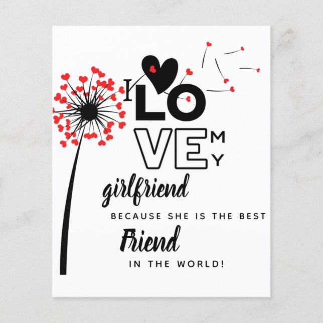 私は私のガールフレンドのカスタム友人のギフトが好き (正面)