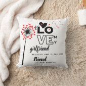 私は私のガールフレンドのカスタム友人のギフトが好き クッション (ブランケット)