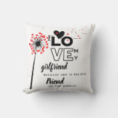 私は私のガールフレンドのカスタム友人のギフトが好き クッション (正面)