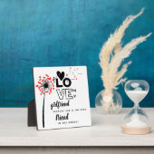 私は私のガールフレンドのカスタム友人のギフトが好き フォトプラーク