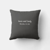 私は私のガールフレンドのハートカスタムフォトグレーが大好き クッション (裏面)