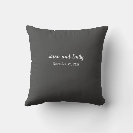 私は私のガールフレンドのハートカスタムフォトグレーが大好き クッション (裏面)