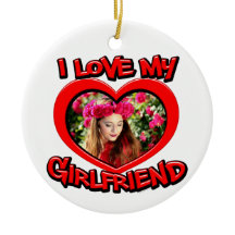 私は私のガールフレンドのバブル赤いハート写真