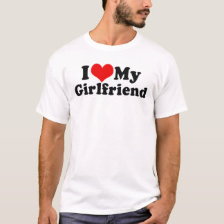 私は私のガールフレンドのバレンタインデーを愛します Tシャツ