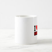 私は私のガールフレンドのマグを愛します コーヒーマグカップ (中央)