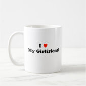 私は私のガールフレンドのマグを愛します コーヒーマグカップ (左)