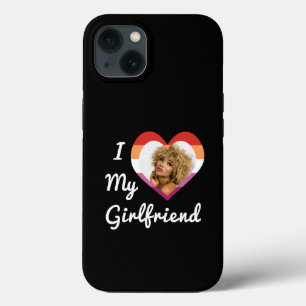 私は私のガールフレンドのレズプライドカスタム写真 iPhone 13ケース