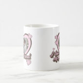 私は私のガールフレンドの写真が大好カスタムき コーヒーマグカップ (中央)