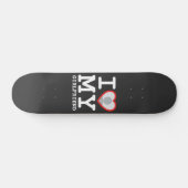 私は私のガールフレンドの写真が大好カスタムき スケートボード (横)