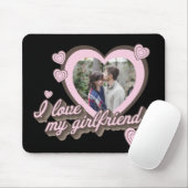 私は私のガールフレンドの写真が大好カスタムき マウスパッド (マウス)