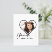 私は私のガールフレンドの写真のギフトが大好きパーソナライズされた (スタンド正面)