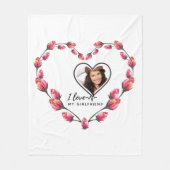 私は私のガールフレンドの写真のギフトが逃げパーソナライズされたる愛 フリースブランケット (正面)