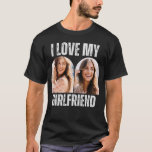 私は私のガールフレンドの写真の彼氏のギフトおもしろいが大好き Tシャツ<br><div class="desc">ユーモアとハートを一緒に持ち込む私のガールフレンドおもしろいの写真ボーイフレンドのギフトTシャツ – 魅力と表現の完璧パーソナライズされたなブレンドよくはしゃぐ。このおもしろいデザインは、彼の誕生日、記念日、または愛の自発的なジェスチャーであるかどうかに関係なく、理想的な贈り物を作る。ハートを袖に衣服させ（文字通り）、笑いのtouchで彼の崇拝を披露しよう。お好きな彼氏の祝贈り物で、パーソナライズ、サプライズ、あなたの特別なつながり!</div>